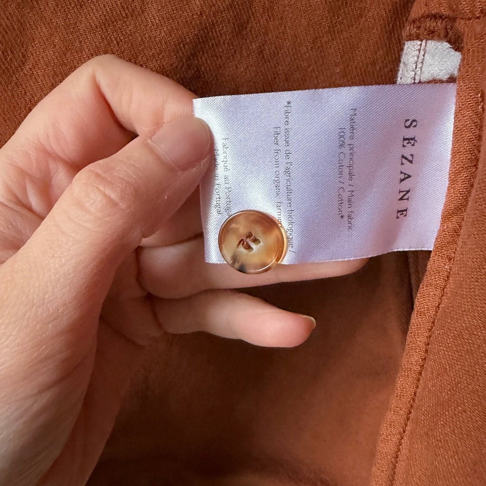Sezane Will jacket in Denim Brown, size XS - Picture 6 of 6